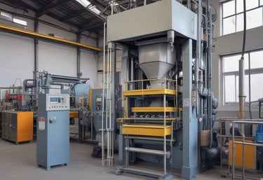 Workers at a construction site using cement and clinker.