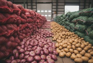 Fresh red onions from India ready for export