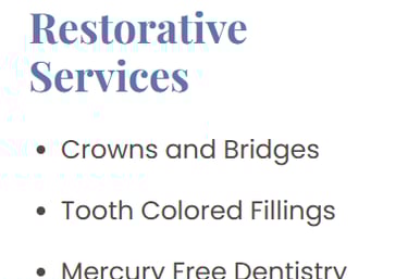 a dental crown being placed on a model