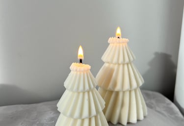 Natūralaus sojų vaško kalėdinės žvakės