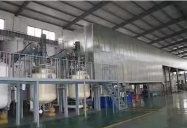 a factory that has a large amount of machinery