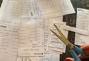 notas fiscais e códigos dos testes