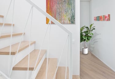 Auftragsarbeit Acrylkunst handgemachte Acrylbilder abstrakt Hotel und Einrichtung