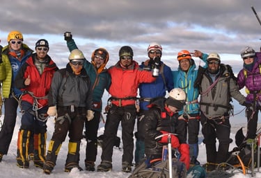 successful group on Cayambe summit