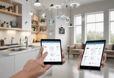 A colorful, historic building with blue and peach hues under renovation. Scaffolding is set up on both sides, and a clock with Roman numerals is visible above the entrance. Ornate details and arched windows enhance the architectural design. A construction worker wearing a helmet and high-visibility vest stands in front of the structure, surrounded by caution tape.