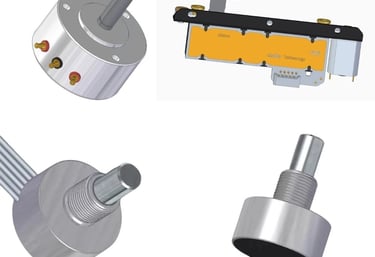 a series of four different types of electronic devices