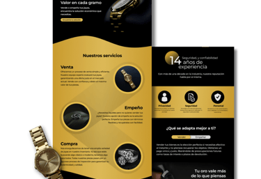 diseño web oro por euro
