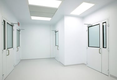 Clean room wall system for pharma manufacturing