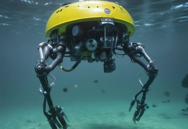 A visual of advanced AI technology in maritime operations.