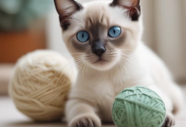 A cat showing its playful side at a local cat club event.