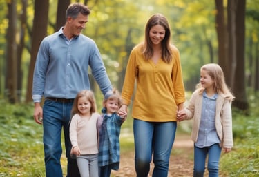Children working together composting in a sunny outdoor space.