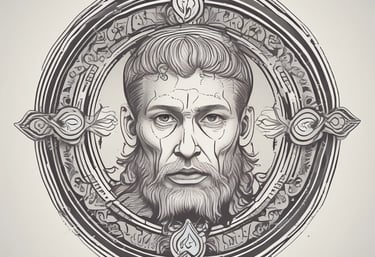 A serene African forest bathed in soft emerald light, symbolizing natural healing and spiritual depth.