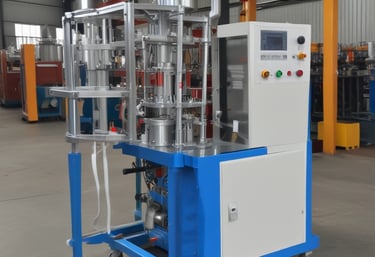 Photo of Airfix Build's manufacturing plant in Himmatnagar with workers handling tile adhesive production.