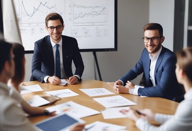 A handshake between a business sponsor and a promising university student candidate.