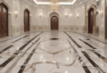 Close-up of elegant vinyl plank flooring with natural wood grain texture.