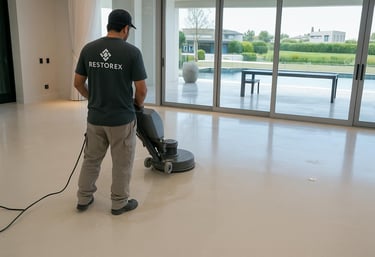 restauracion de piso de marmol en Nordelta