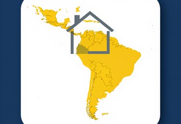 A friendly professional advising a client over real estate documents in a bright office.