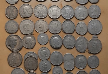 Close-up of beautifully illustrated collectible cards featuring French heritage sites.