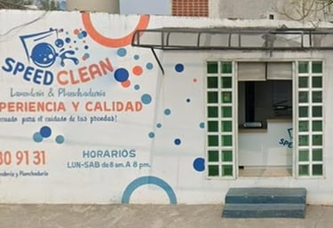 frente de la lavanderia