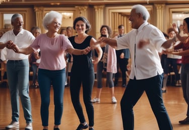 A group workshop where families engage in mindfulness and wellness activities.