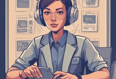 A clean icon of a headset symbolizing friendly customer support.