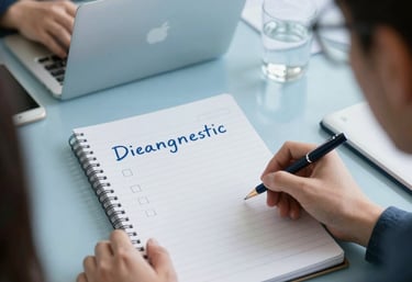 A professional consultant discussing business strategy with a client in a modern office.