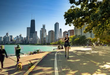 Runner in chicago