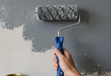 Close-up of skilled craftsmen applying precise tile work in a sophisticated interior.