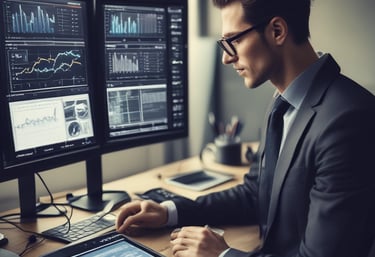 Close-up of hands typing on a keyboard with digital code overlay, symbolizing technology and innovation.