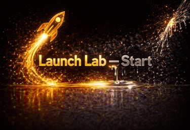Launch Lab start visual showing foundation stage used to prepare hospitality business for launch