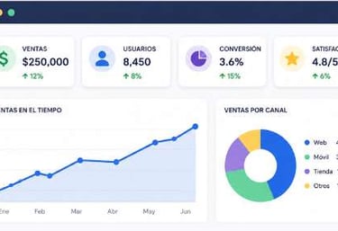 Imagen ilustrativa del servicio de tableros o dashboards