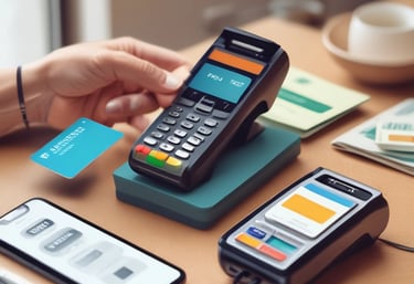 A developer sketching a mobile banking app interface on a tablet.