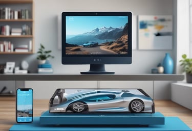 Creative animation storyboard sketches displayed on a desk with colorful markers.