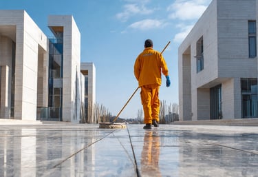 Post construction cleaning near Langley industrial site