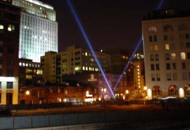 Searchlights in Boston MA