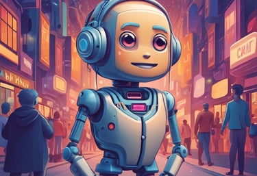 Vibrant marketing visuals showcasing AI-driven campaign strategies.