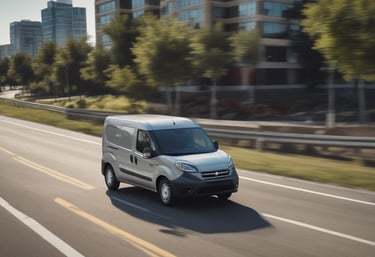 A fleet of freight trucks lined up at dawn, ready to start a day of regional deliveries.