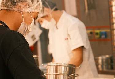 Unistaff Kitchen staff working in a professional food service environment