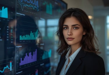 Professional analyzing data. How does NeuroBling AI help grow revenue? It improves visibil