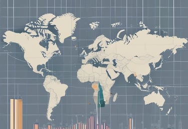 A modern workspace with strategic planning documents and a laptop, symbolizing advisory work.
