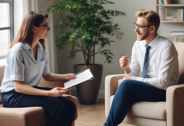 Psicologa en terapia