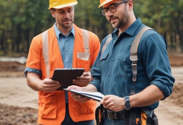 Technician applying sealcoat to an asphalt surface on a sunny day.