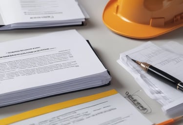 Safety officer conducting a field investigation near pipeline equipment.