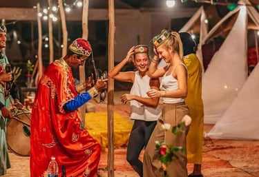 a group of people in costumes and costumes