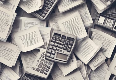 A professional accountant analyzing financial documents.