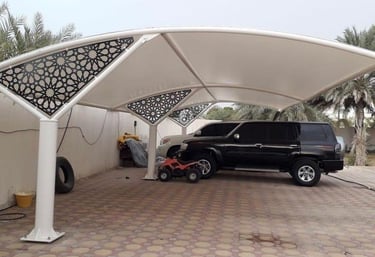 مظلات سيارات سواتر هناجر برجولات الأحساء 