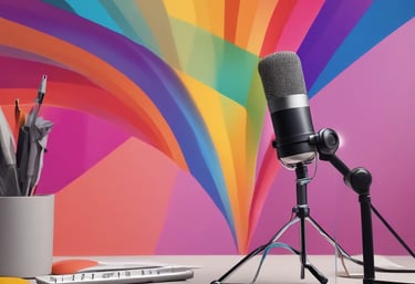 An open book with handwritten notes and a pen, symbolizing the writing process.