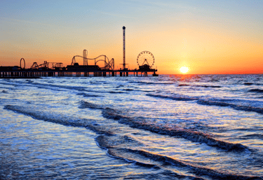 Pleasure Pier in Galveston, TX