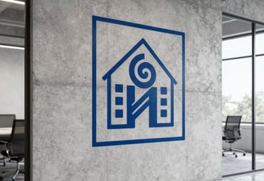 Cozy Scandinavian-style restaurant interior with warm lighting and rustic wooden tables.