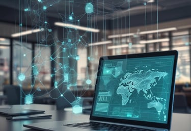 Community members interacting with AI-powered smart assistants on mobile devices.